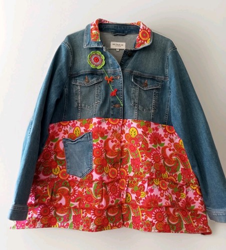 Giacca jeans felpa boho - giacca,
