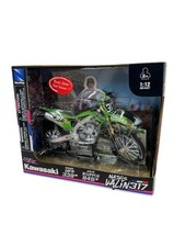 Modellino bici giocattolo NewRay BUD RACING KAWASAKI KXF 1:12 pressofuso Mathis Valin 317 MX