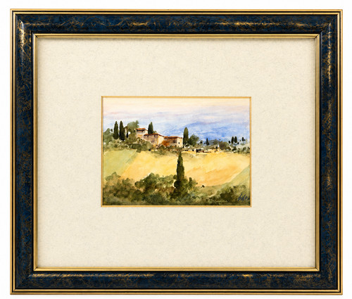 Quadro acquerello vintage con