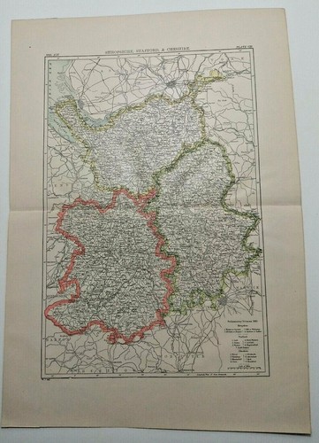 Mappa atlante vintage 1894 - atlante,