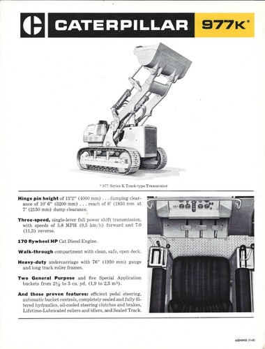 Depliant caterpillar 977k - ,