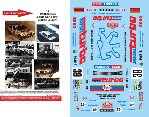 Decals ref 0011 - 1/43,