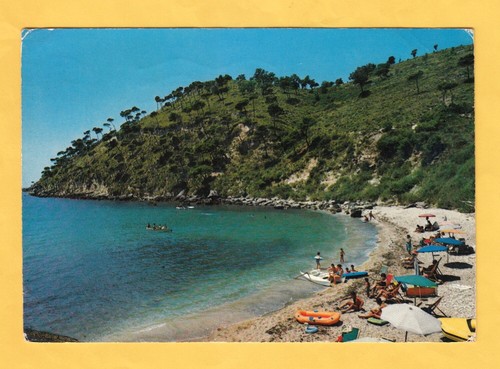Cartolina scauri spiaggia dei - scauri,