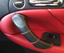 impugnatura maniglia anteriore DESTRA SINISTRA vera PELLE per Alfa Romeo 147 GT