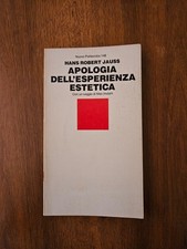 Jauss - Apologia dell'esperienza estetica - Einaudi 1985