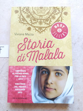 LIBRO STORIA DI MALALA VIVIANA MAZZA MONDADORI PRIMA ED. 2014 ILLUSTRATO OTTIMO