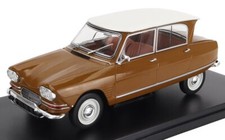 MODELLINO AUTO STATICO HACHETTE CITROEN AMI 6 CLUB BREAK 1968 MARRONE SCALA 1/24