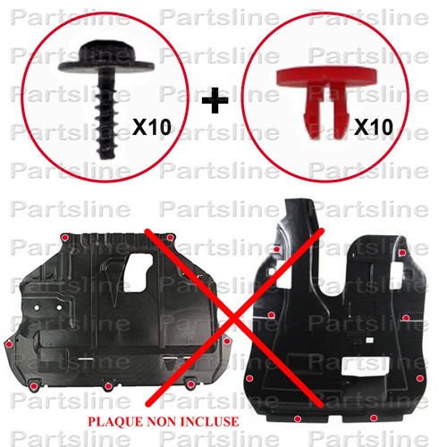 Kit riparazione targa sotto - riparazione,