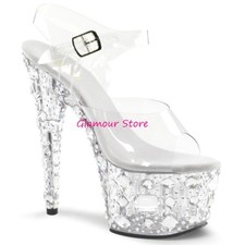 Sexy SANDALI STRASS tacco 18