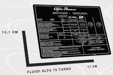 Adesivo fluidi vano motore - adesivo,