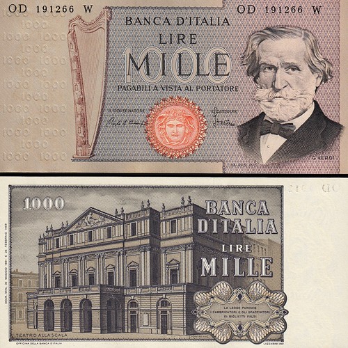 Italia 1000 lire - lire, 1981,