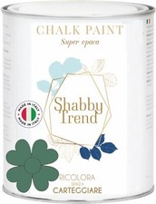 CHALK PAINT Pittura Shabby Chic Vintage Mobili Extra Opaca VERDE SMOKE 
