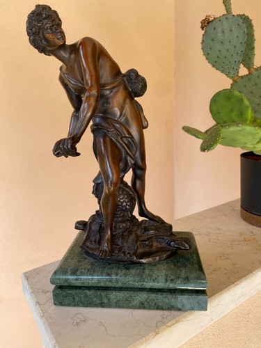 Statuetta bronzo david - di,