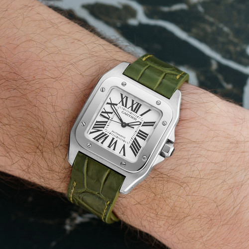 Cartier santos 100 medium - cartier,