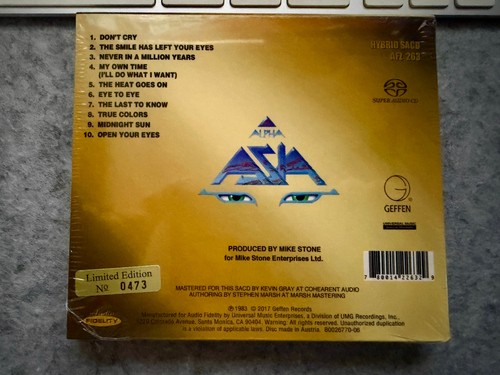 Sacd asia alpha - asia, audio