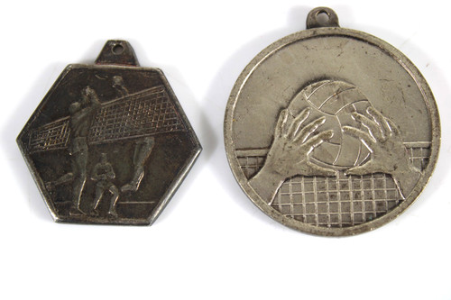 Coppia medaglie pallavolo - medaglie,