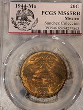 1944 MESSICO 20 CENTAVOS RAME