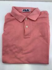 Polo Fila vintage rosa manica corta moda collezione  (J-tg. L)  (D48) (I 48)