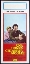 CINEMA-locandina UNA DONNA CHIAMATA MOGLIE hackman,ullmann,TROELL