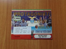 Biglietto/Ticket Finale COPPA ITALIA RITORNO LAZIO/MILAN 29/04/1998 Ottimo