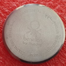 fondello orologio Benetton by Bulova Ø 27,8 x 25,6 x 2 mm Back stainless steel