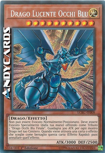 Drago lucente occhi - lucente, blu