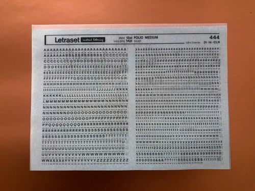 Letraset 444 folio - 444, medium