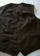   GILET UOMO NERO ELEGANTE DA  LAVORO BAR  CAMERIERE   USATO  TG 54.56