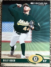 Billy Koch 2003 Donruss Career