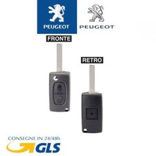 guscio chiave peugeot 407 408 307 308 107 207 telecomando due tasti con logo