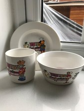 Set da pranzo bambini Delimano di 3x piatti tazza ciotola set da cena animali