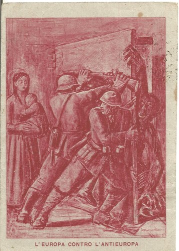 Cartolina postale per - , forze
