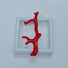 Ramo corallo rosso lucido - di,