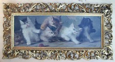ECCEZIONALE DIPINTO OLIO SU TELA Licinio Barzanti (Forlì 1857 - Como 1944) GATTI