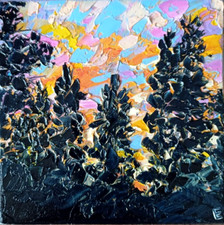 Dipinto originale tramonto