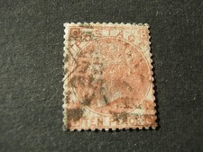 GB 1867-80 10d ROSSO-MARRONE