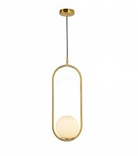 Lampada da Soffitto Ovale Oro