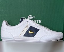 Scarpe sneakers 100% LACOSTE Chaymon 0120 1 uomo casual pelle moda bianco +