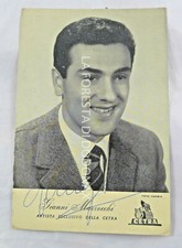 FOTO CARTOLINA VINTAGE MUSICA AUTOGRAFO GIANNI MARZOCCHI CETRA DISCO ANNI 60