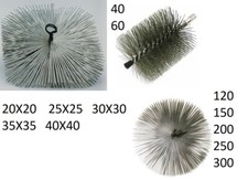 SCOVOLO CAMINO PER PULIZIA DEL CAMINO IN ACCIAIO SENZA ASTA CAMINETTI