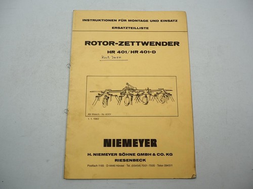 Niemeyer hr401 rotore - d,