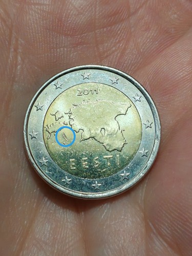 Moneta due euro errore - due, 2