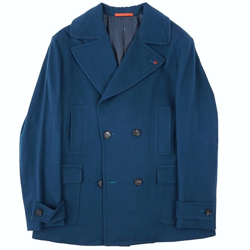 Cappotto isaia napoli blu teal - isaia,