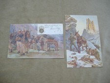 2 MILITARY POSTCARDS OF ALPINI