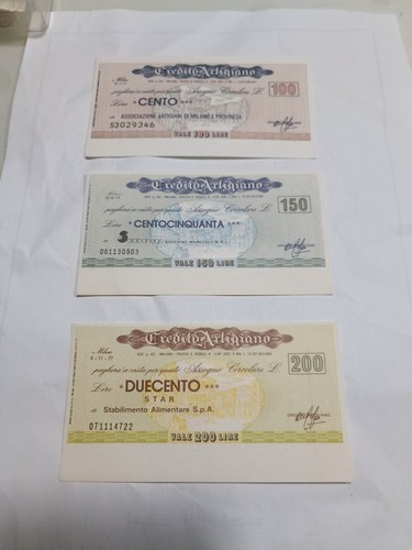 Mini assegni credito - assegni, artigiano