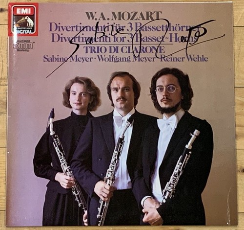Signed sabine meyer mozart - signed, by