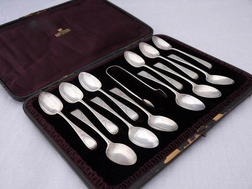 Set antichi cucchiai e - 12,