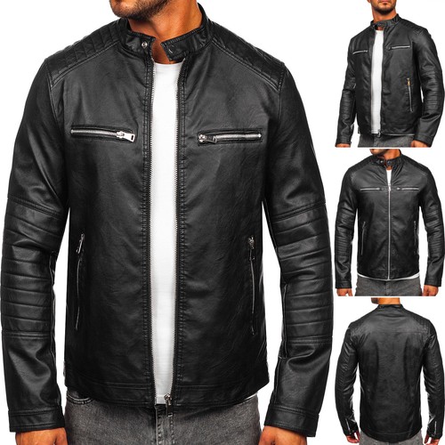 Giacca ecopelle giubbino - , biker