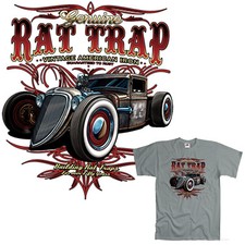 T-shirt auto d'epoca hot rod