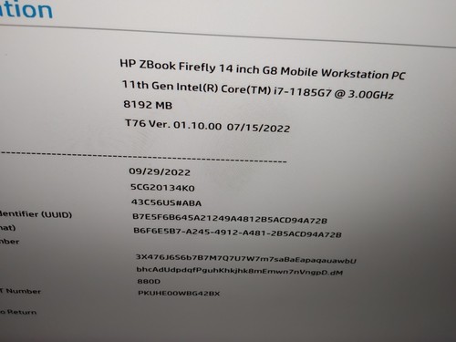 Zbook firefly g8 core - zbook, 14